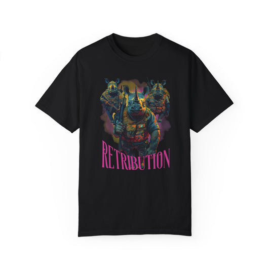 T Shirt: Black:  Rhino (Retribution)