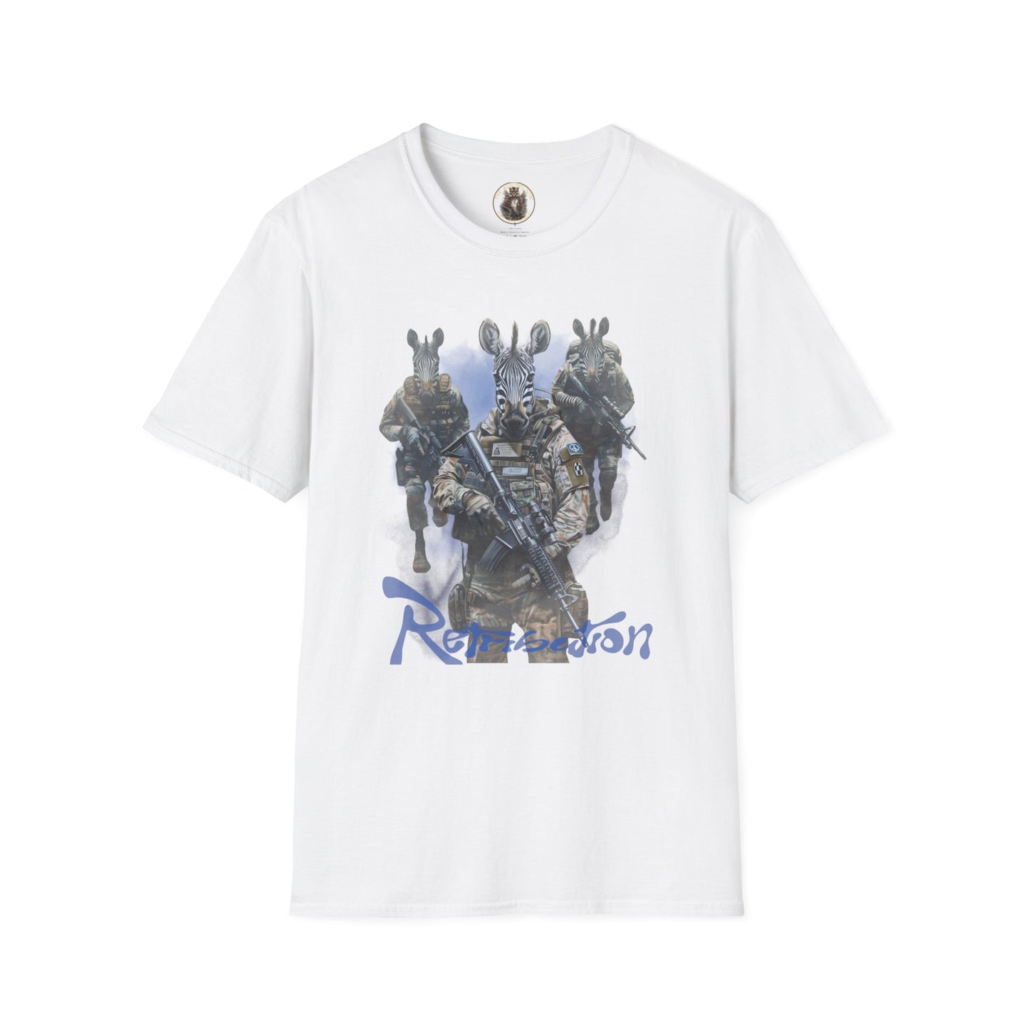 T Shirt: Black/White - Zebra (Retribution)