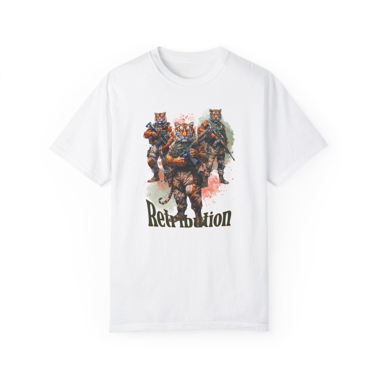 T Shirt: Black - Tiger (Retribution)