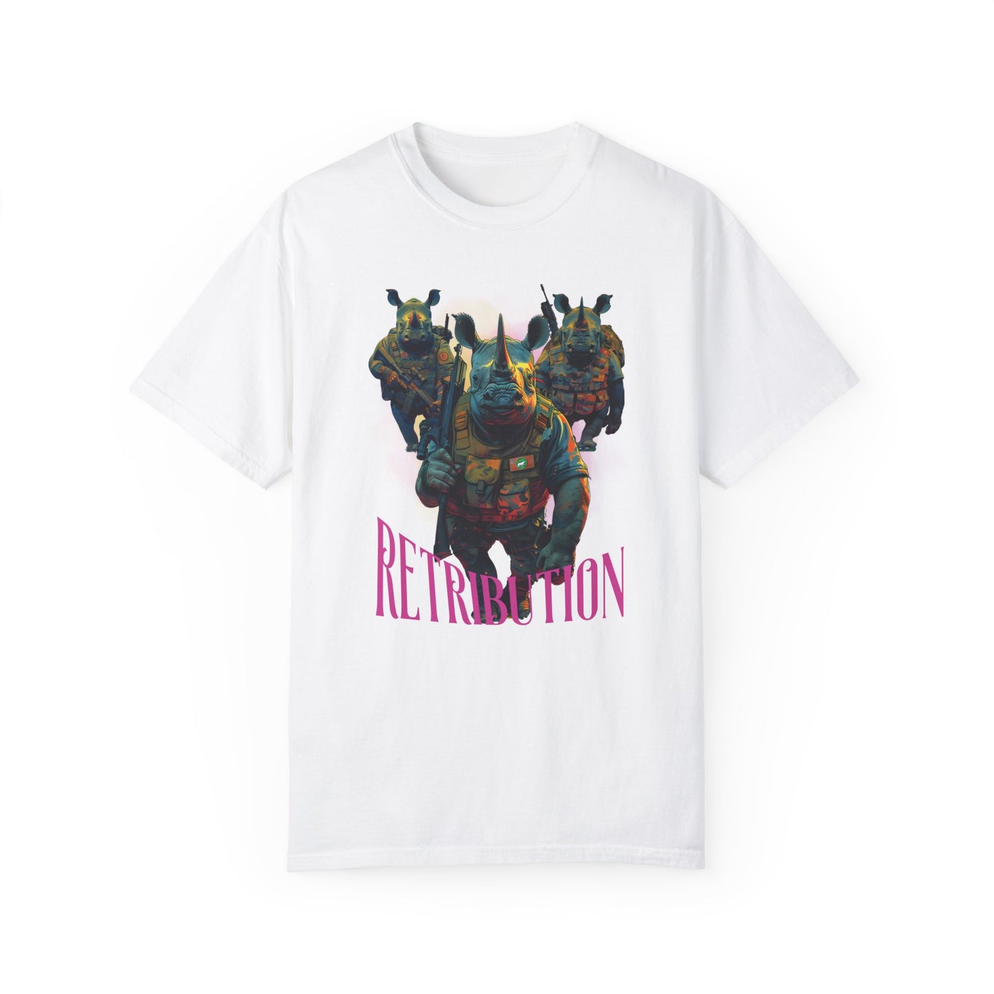 T Shirt: Black:  Rhino (Retribution)