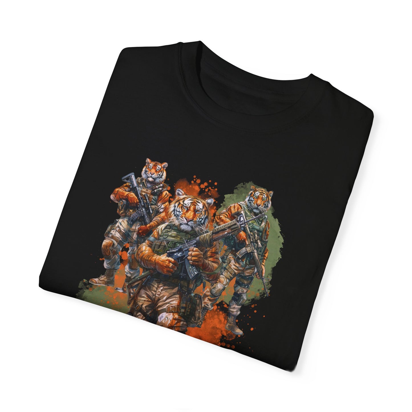 T Shirt: Black - Tiger (Retribution)