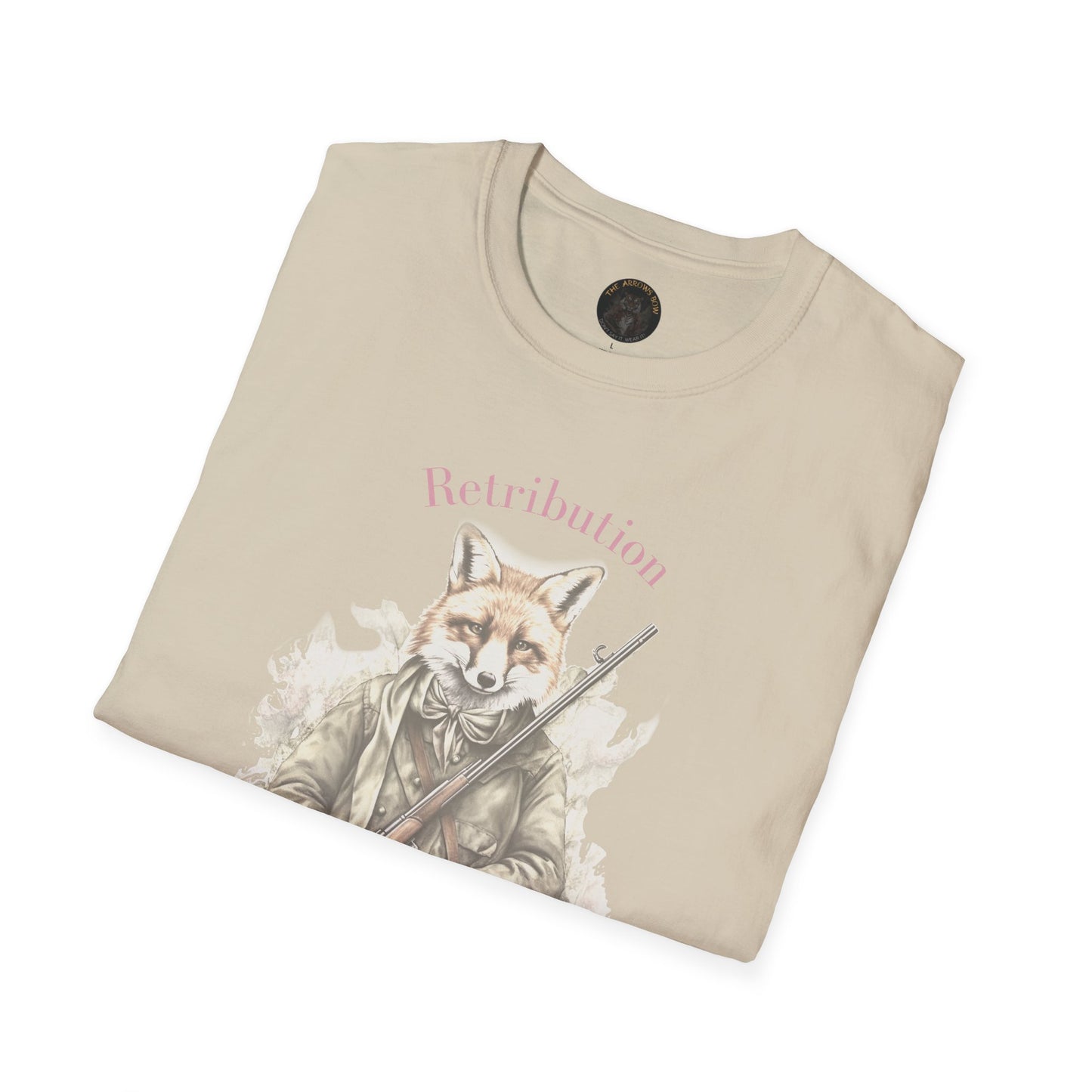 T Shirt: White / Retro Fade - Fox Retribution